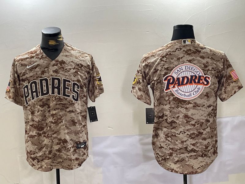 Men San Diego Padres Blank Camo Fashion 2024 Nike MLB Jersey style 9